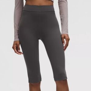 Lulumon Gray High-Waisted cropped Leggings